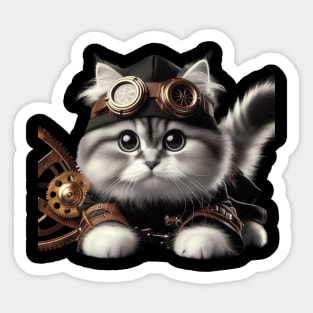 Cute Kitty Ninja Cat Sticker